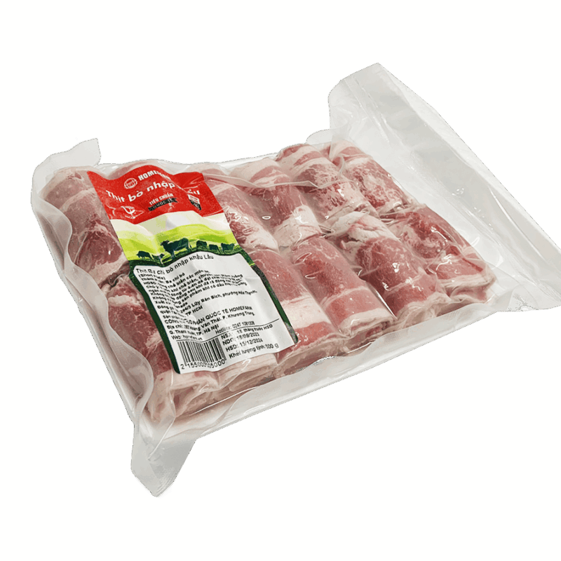 Ba Chỉ Bò Nhập Khẩu khay 500g