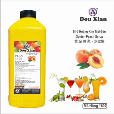 Siro Douxian Hoàng Kim Trái Đào - can vuông 2.5lit