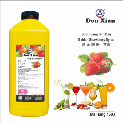 Siro Douxian Hoàng Kim Dâu - can vuông 2.5lit