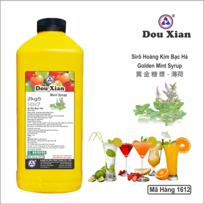 Siro Douxian Hoàng Kim Bạc Hà - can vuông 2.5lit