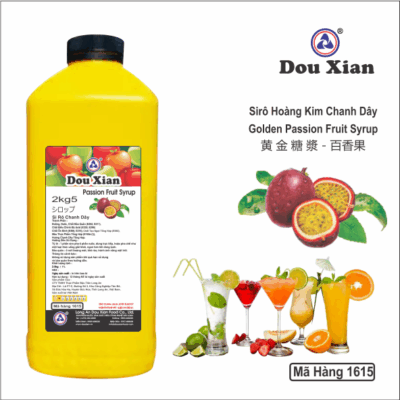 Siro Douxian Hoàng Kim Chanh Dây- can vuông 2.5lit