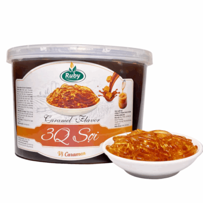 Trân Châu 3Q Sợi Vị Caramen (Hộp)