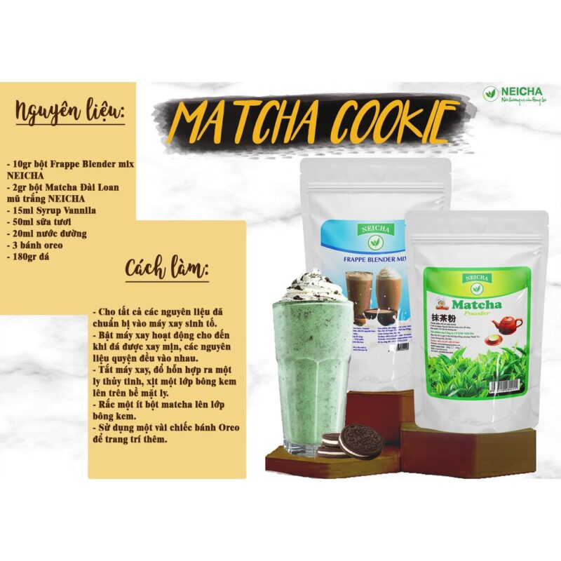 Bột Matcha Mũ Trắng Đài Loan Cao Cấp Neicha ( 500G)