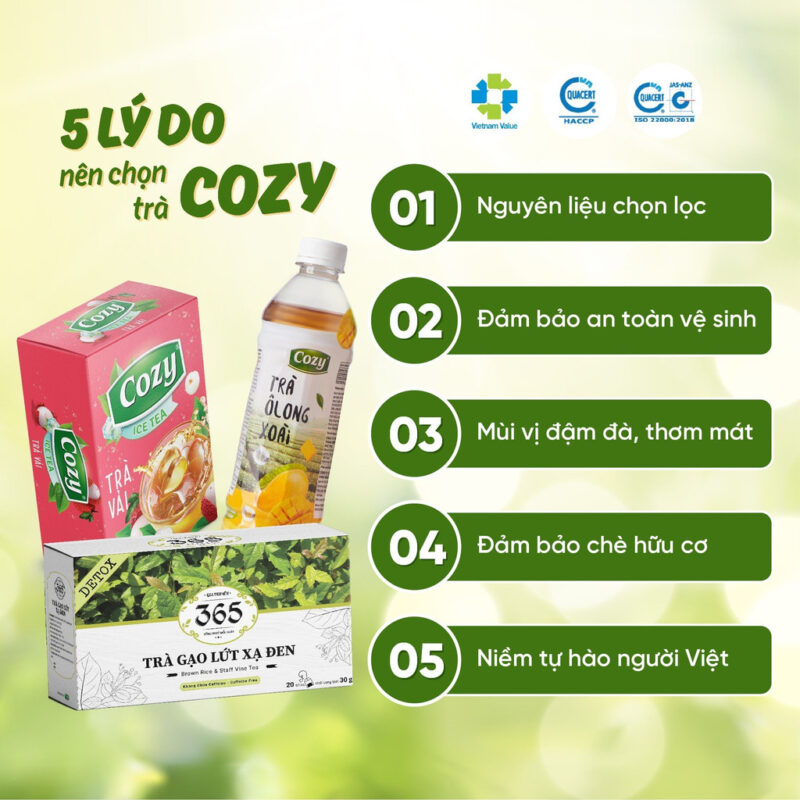 Trà Cozy Bạc Hà (Túi lọc)