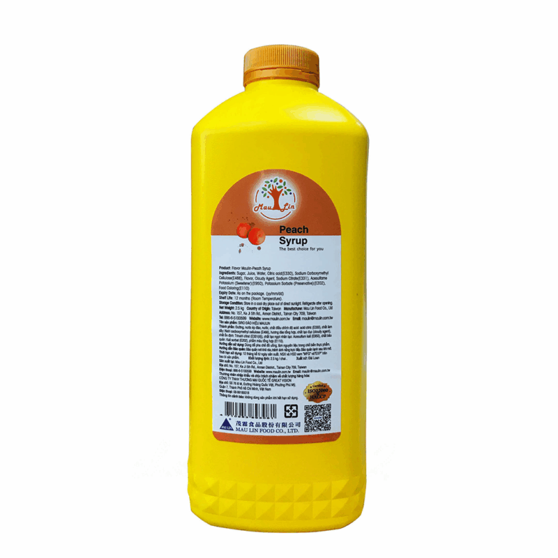 Syrup Maulin Đào - can 2.5lit