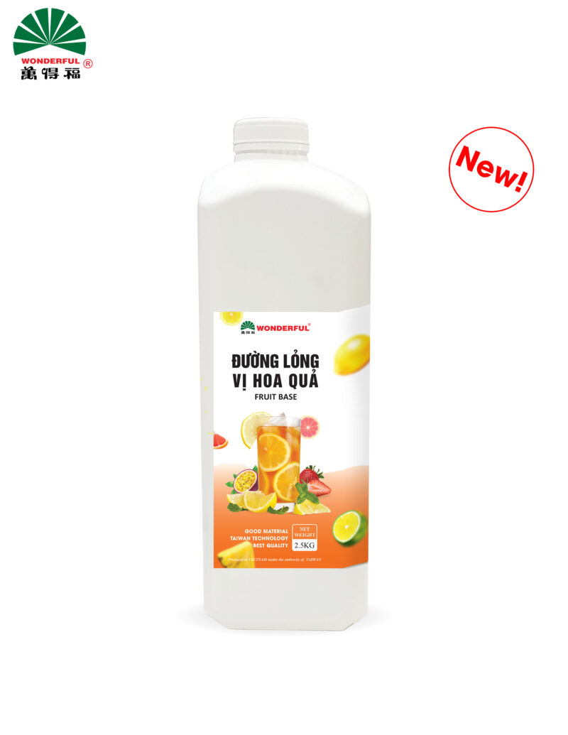 Siro WonderFul Đường Lỏng Vị Hoa Quả 2.5kg
