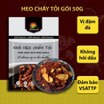 KHÔ HEO CHÁY TỎI 50GR