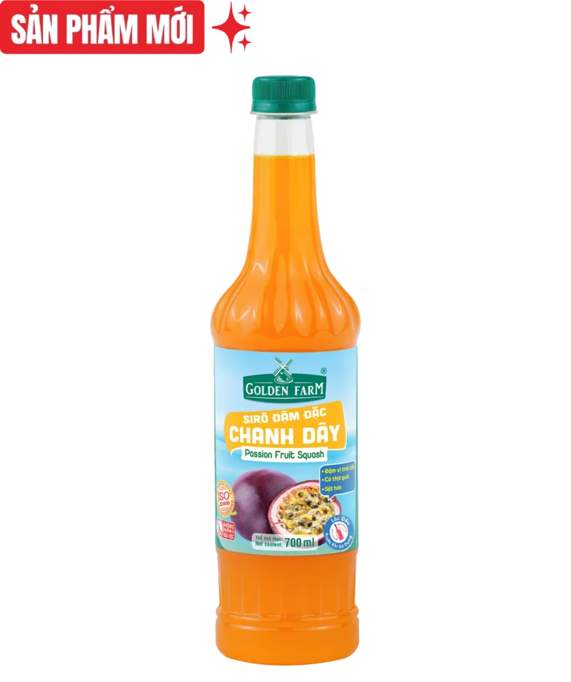 Sirô Đậm Đặc Chanh Dây Golden Farm - 700ml