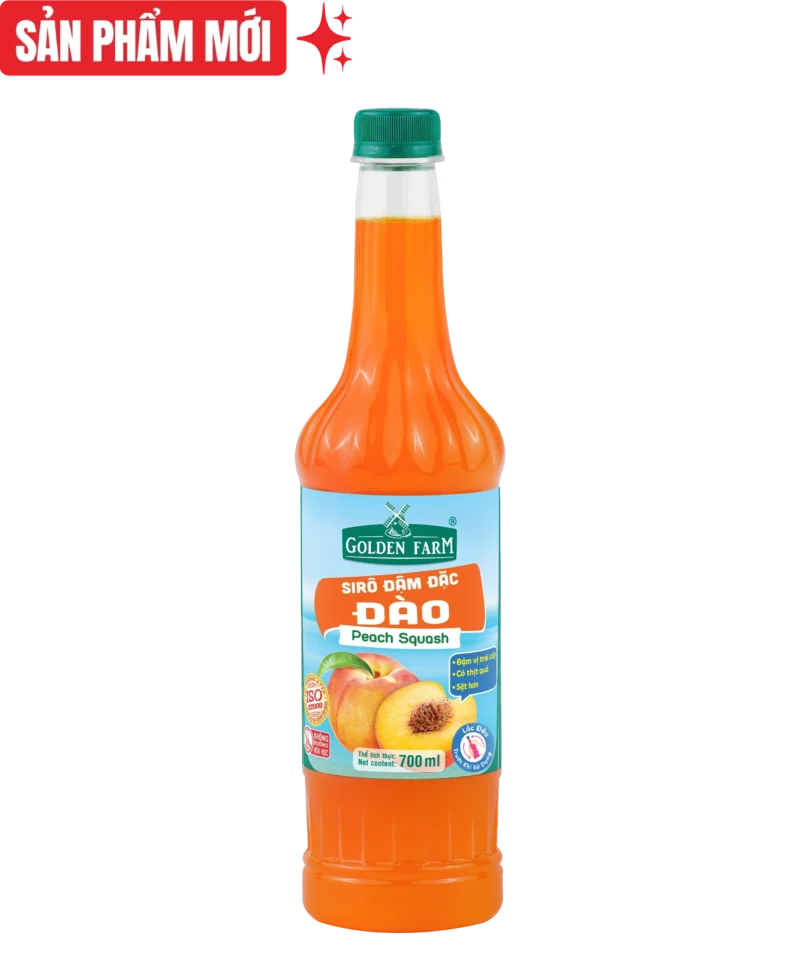 Sirô Đậm Đặc Đào Golden Farm - 700ml
