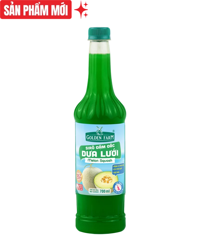 Sirô Đậm Đặc Dưa Lưới Golden Farm - 700ml