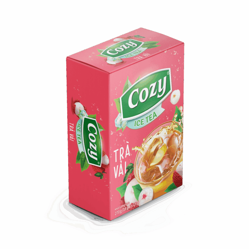 Cozy icetea vải/ Trà Cozy Vải hoà tan