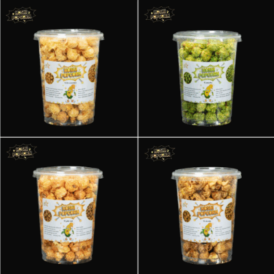 Bỏng ngô các vị hộp 130g ( socola, matcha, caramel, phomai )