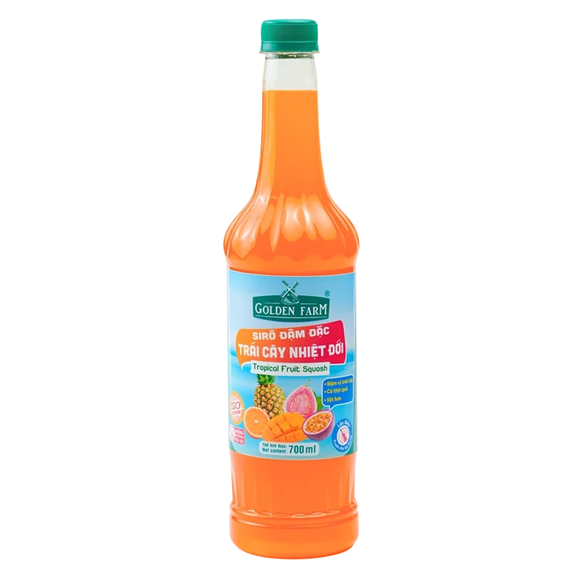 Sirô Đậm Đặc Trái Cây Nhiệt Đới Golden Farm - 700ml