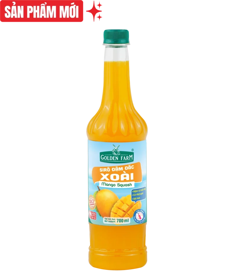 Sirô Đậm Đặc Xoài Golden Farm - 700ml