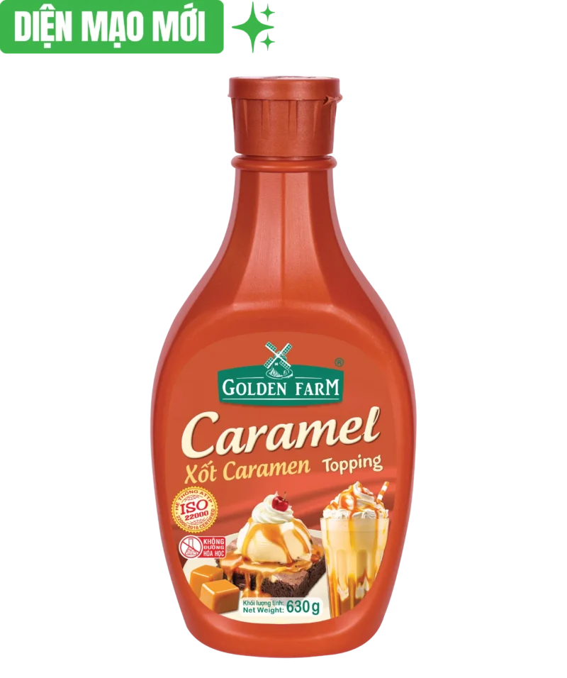 Xốt Golden Farm vị caramel 630gr | Caramel Topping Golden Farm