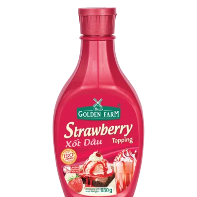 Xốt Topping Dâu Golden Farm 630gr | Strawberry Topping Golden Farm