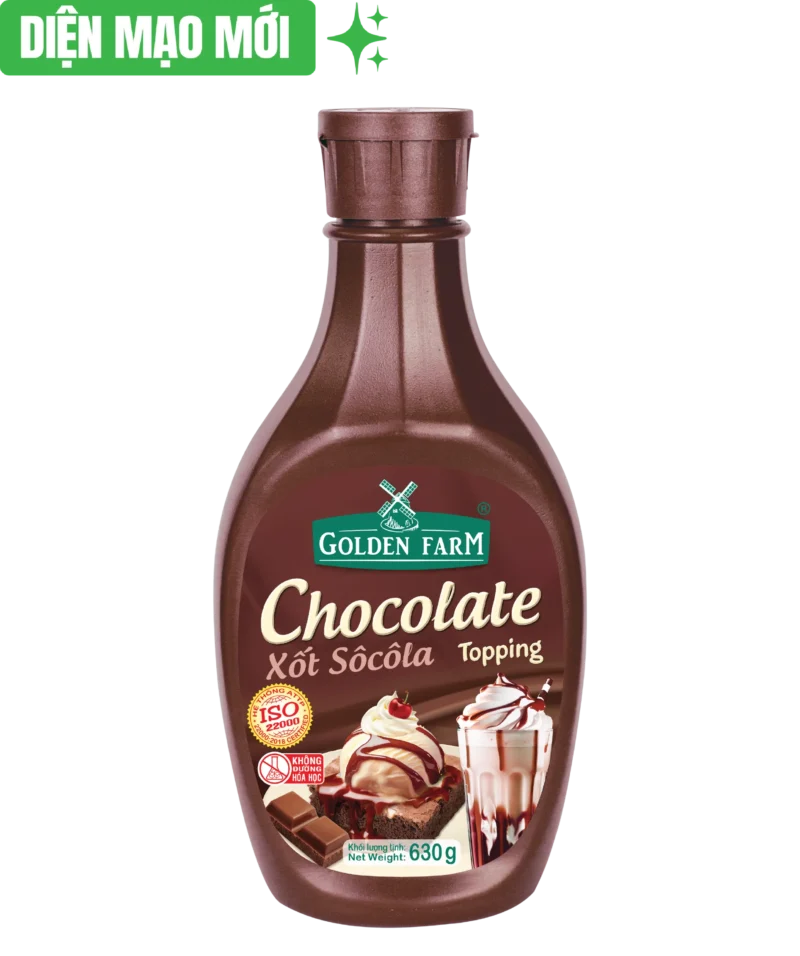 Xốt Sôcôla Golden Farm 630gr | Chocolate Topping Golden Farm