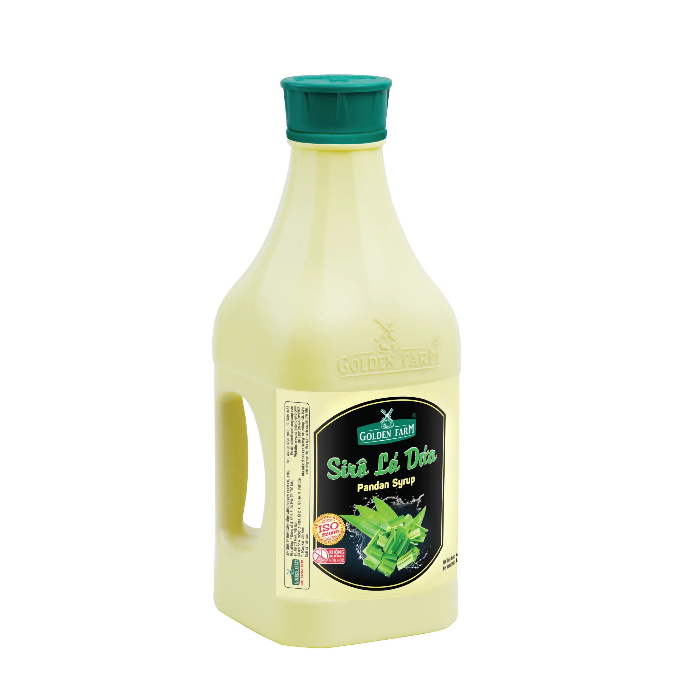 Siro Lá Dứa Golden Farm - can 2lit